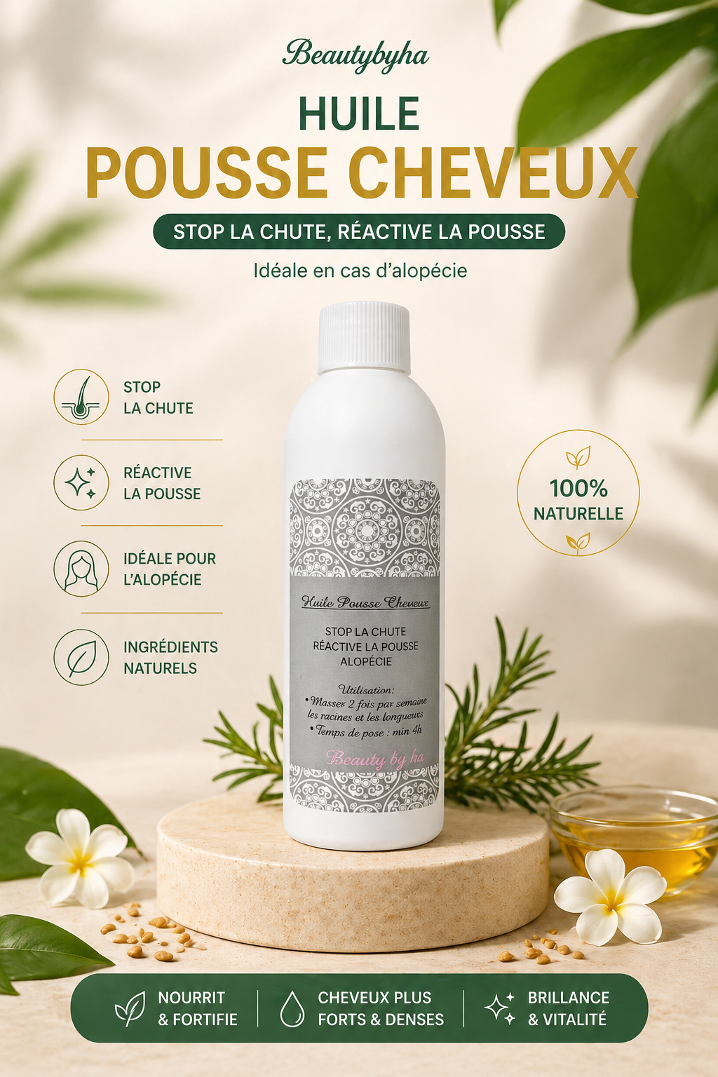 HUILE POUSSE CHEVEUX ⭐ Bestseller