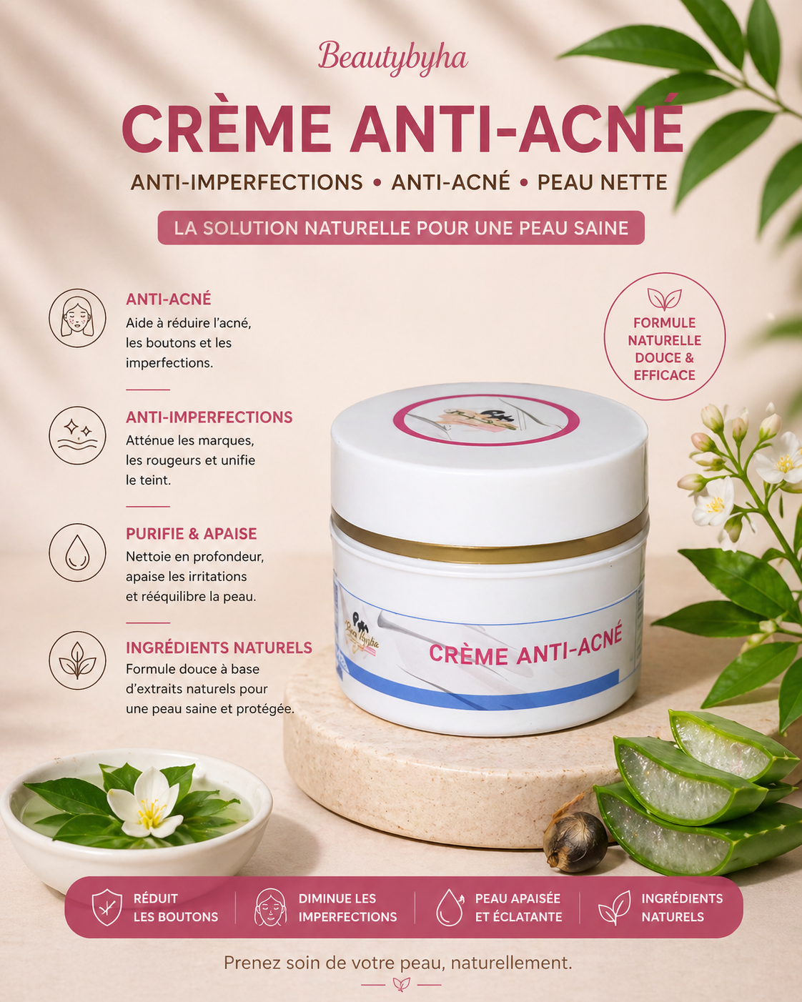 Crème anti-acné