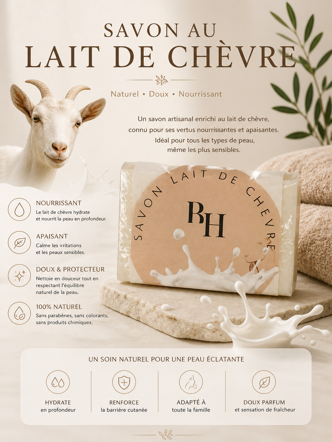 SAVON AU LAIT DE CHEVRE